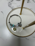 Blue Charm Bangle